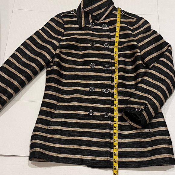 Per Se Nautical Striped Coat - Picture 10 of 12